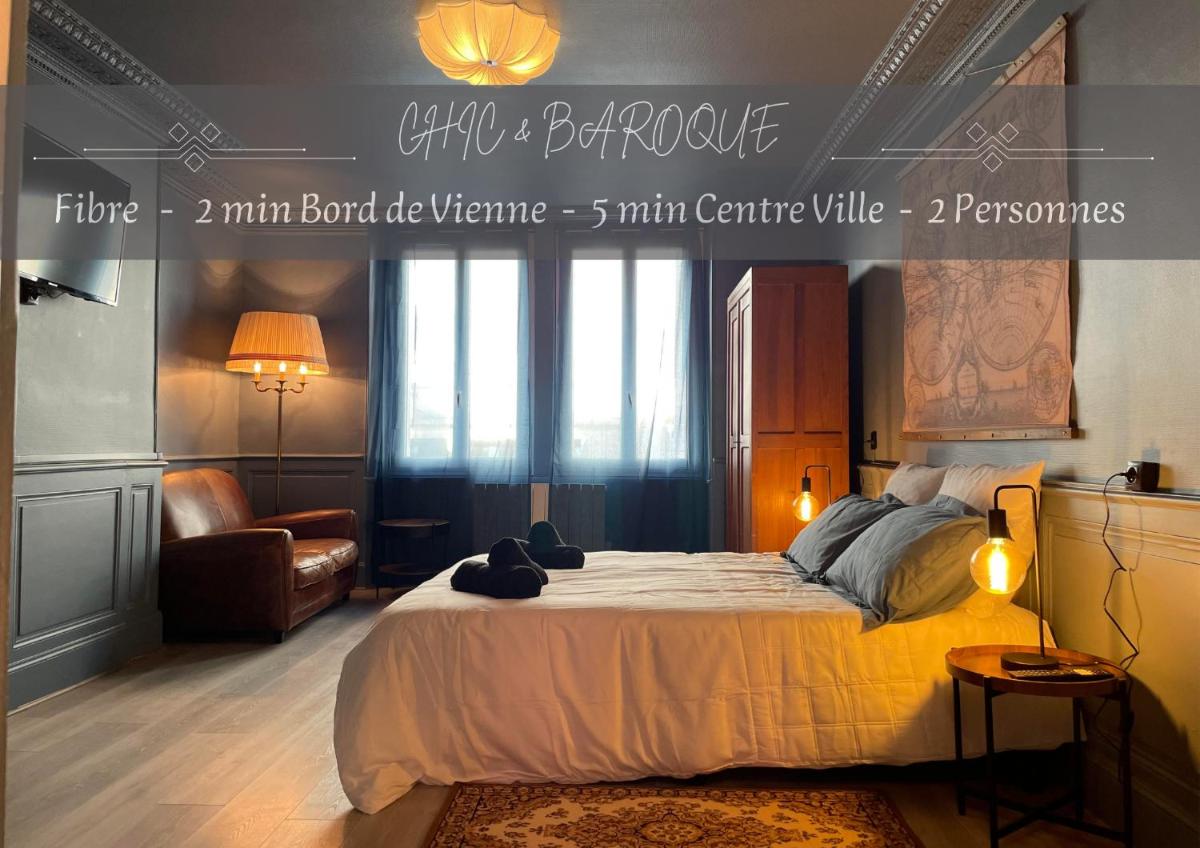Appartement Chic & Baroque 5 min centre ville et Bord de Vienne