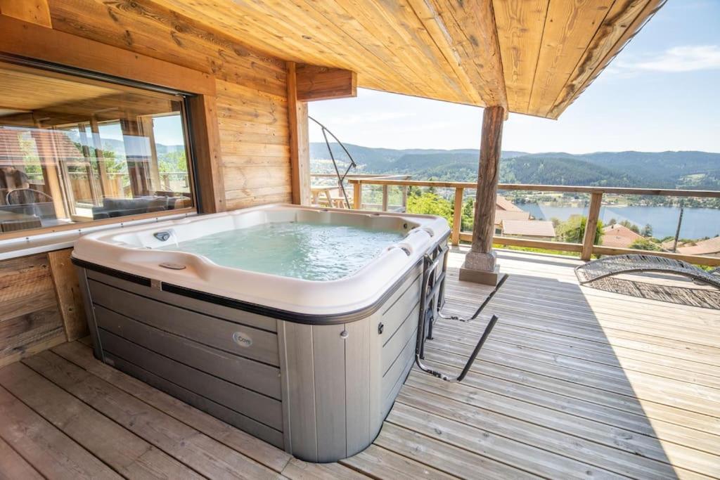 Chalet 14p vue lac, spa et sauna