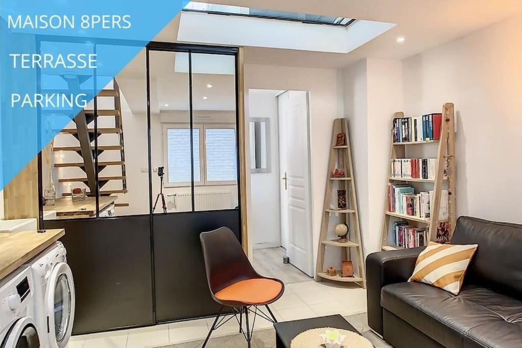 Grande Maison Cosy Terrasse Parking Gare 8 Pers