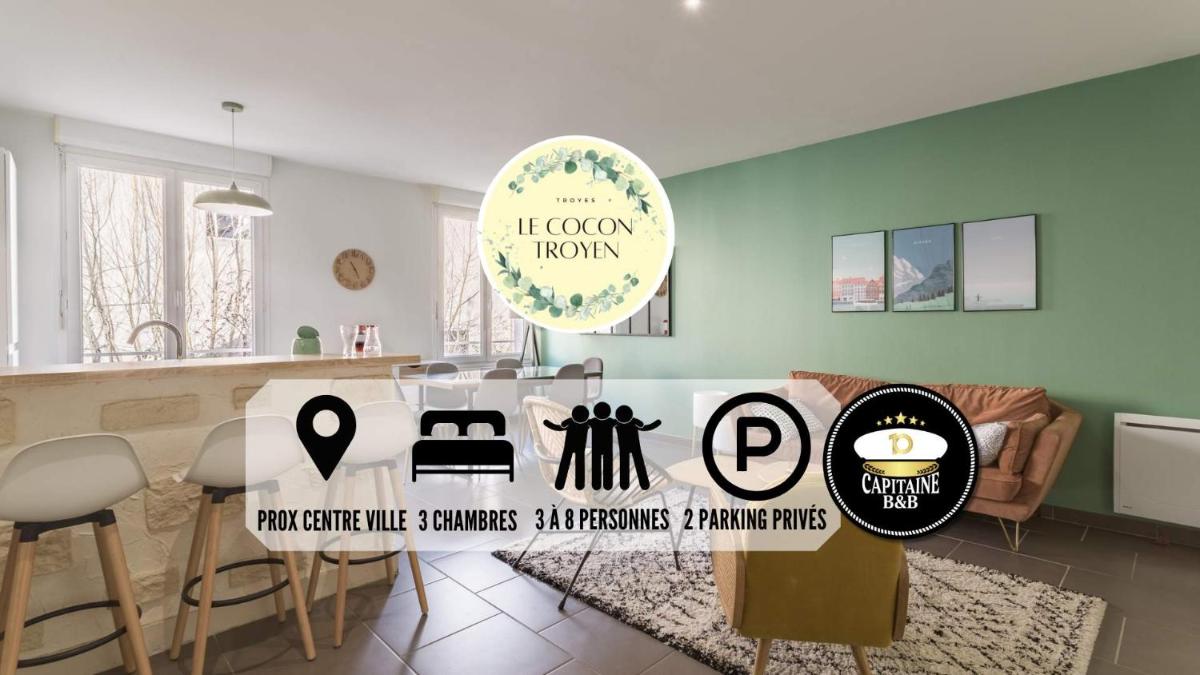 Le Cocon Troyen - Proche Centre Ville - Parking Gratuit