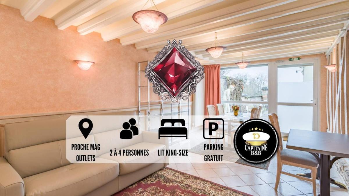 Le RUBIS - Confort - Proche Mag Outlet Troyes - Parking gratuit