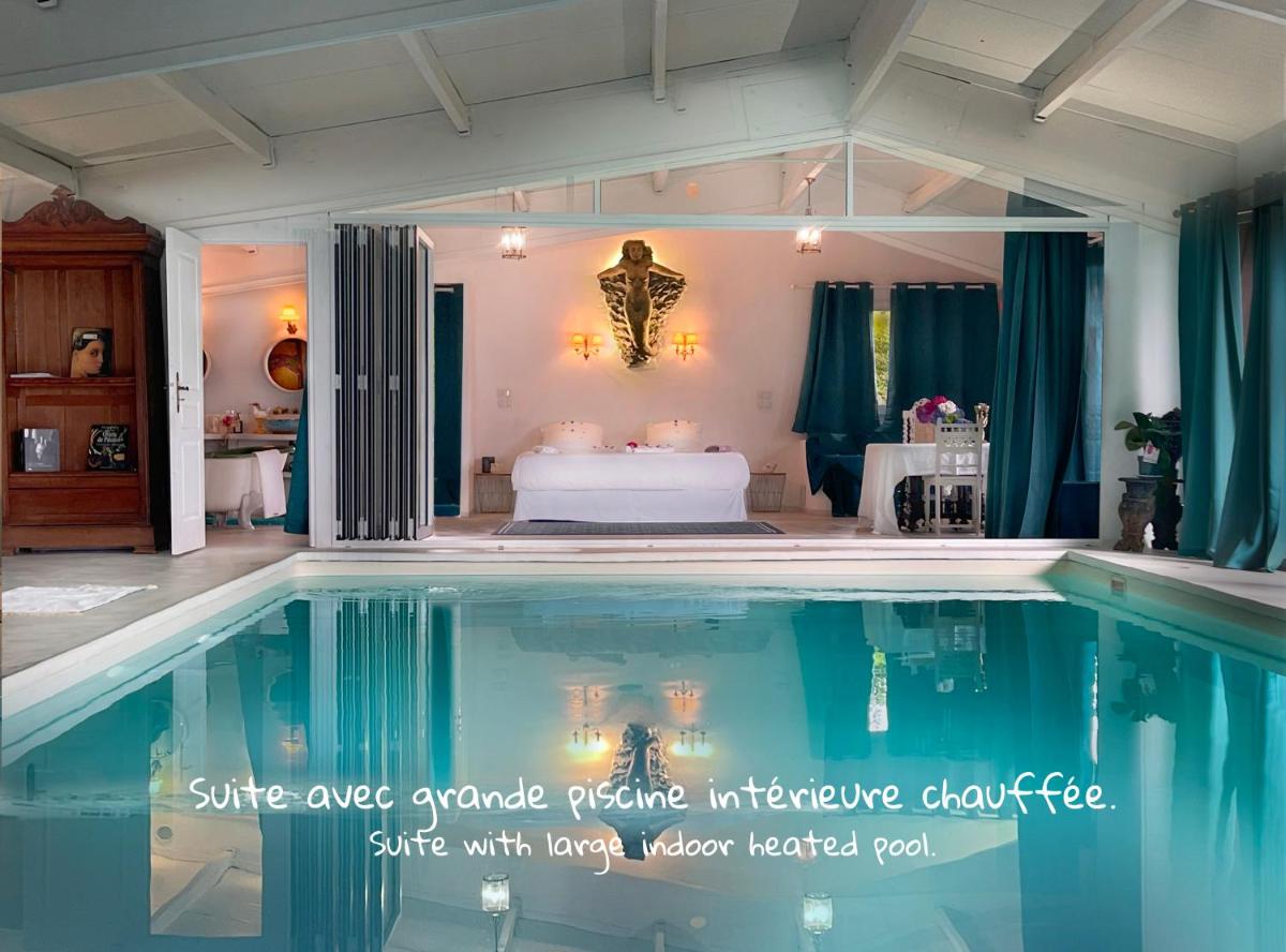 Suite Loft de la Sirène Grande piscine privée