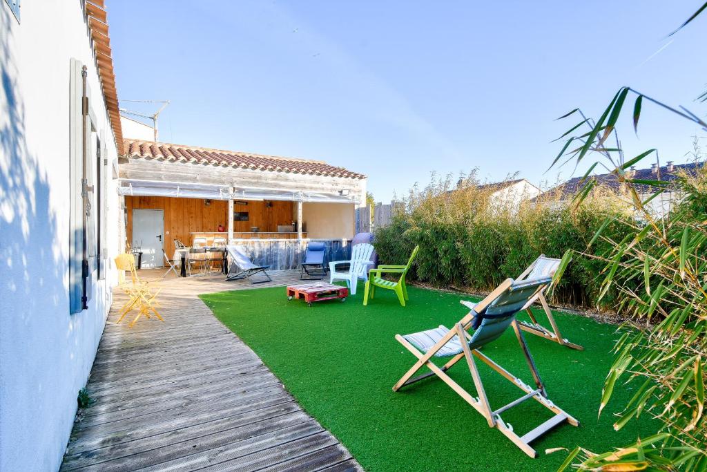 240m des plages - Maison avec jardin pour 12