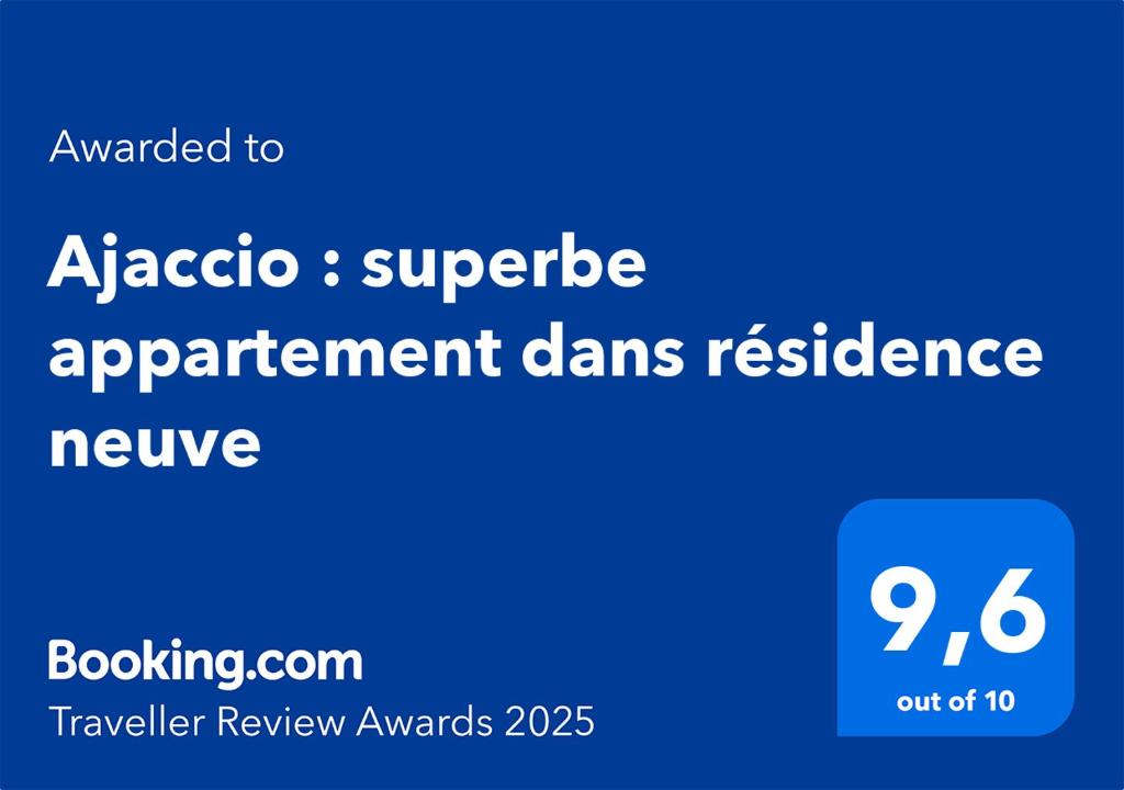 Ajaccio : superbe appartement dans résidence neuve