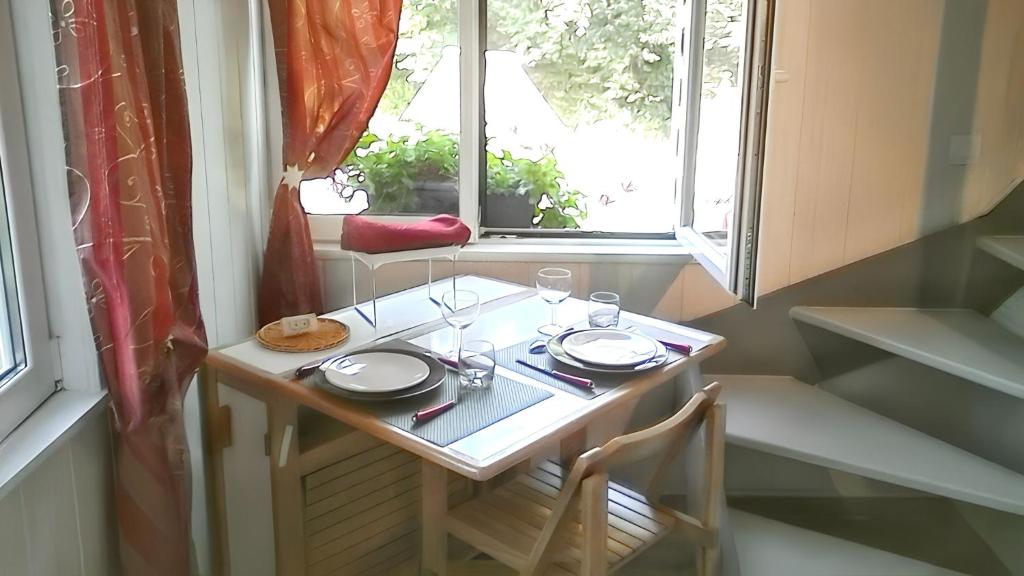 Appartement cosy aux Authieux Papion 15 m² avec jardin privatif