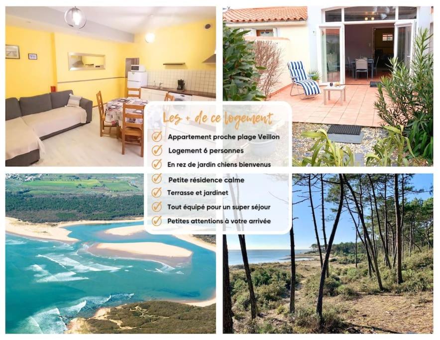 "LE VEILLON TRANQUILLE" Appartement 6 personnes, proche plage, chiens acceptés