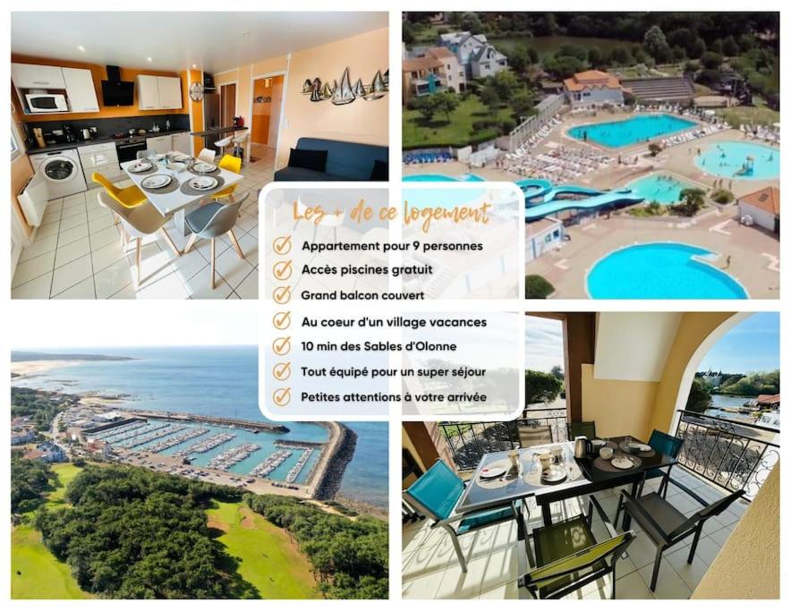 "LES COULEURS DU LAC" Appartement 9 personnes, sur 2 niveaux, accès piscines gratuit, village vacances