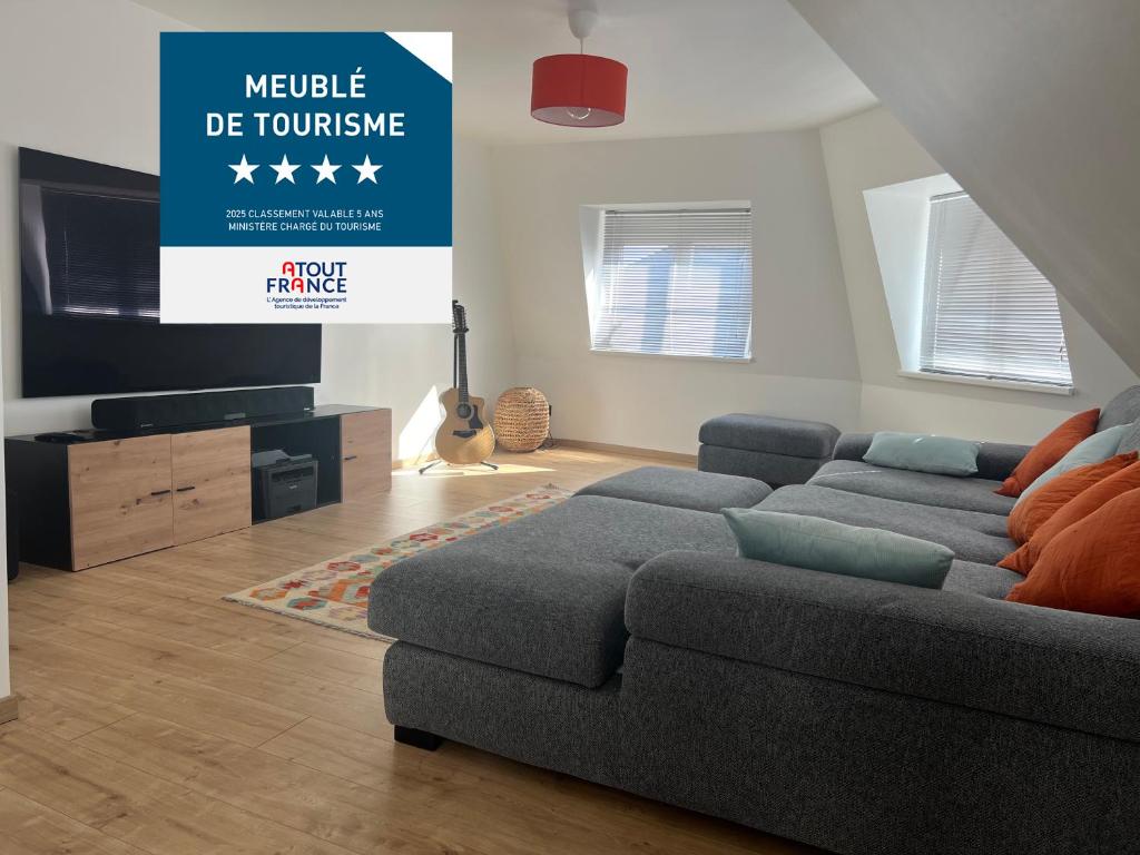 LE DONJON Classé 4 étoiles Appartement 120 m2 5mn Centre Ville Au Calme