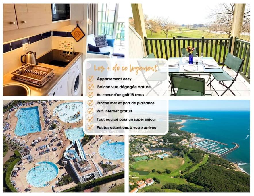 "L'HARMONIE" Appartement cosy 4 personnes, vue golf, WIFI gratuit