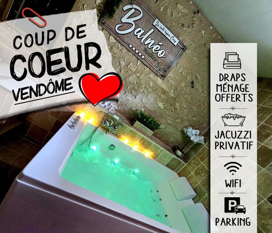 Appartement Suite Cosy - Jacuzzi - SPA - Balnéo Vendôme