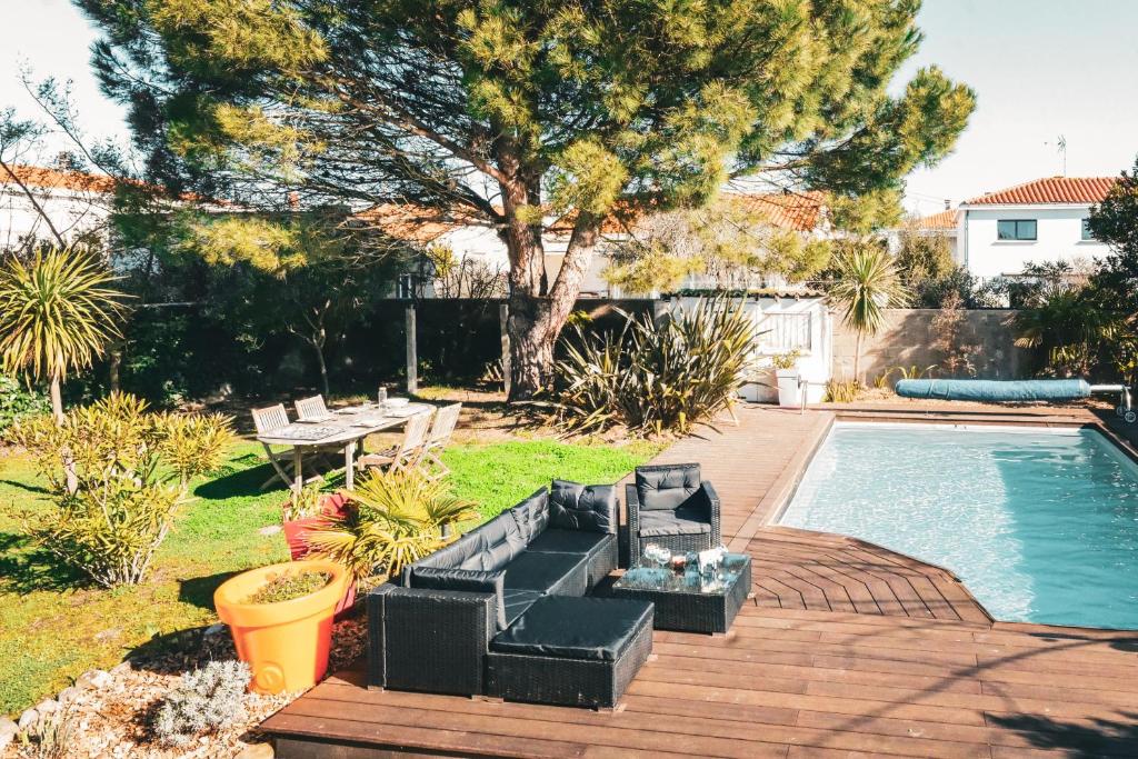 Belle maison de vacances avec piscine - 8 personnes