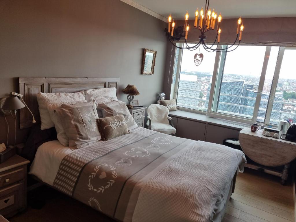 Romantic room in brussels sky