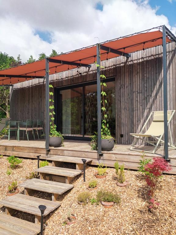 L'Ermitage - L'écolodge des Monts des Flandres - Au coeur de 800m2 de jardin privé