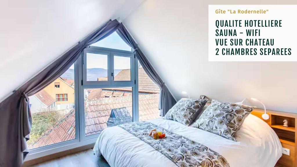 Gîte La Rodernelle - Sauna privatif - Climatisation - Vue sur le Château du Haut Kœnigsbourg