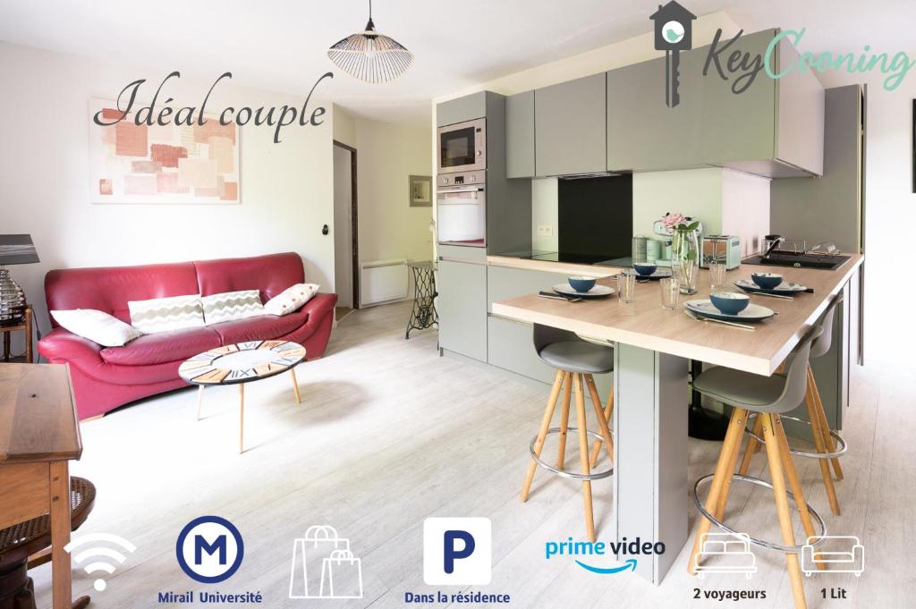 Idéal couple Jacuzzi et jolie cour intérieure