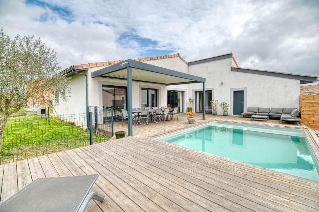 La Gragnaguaise - Maison climatisée avec piscine