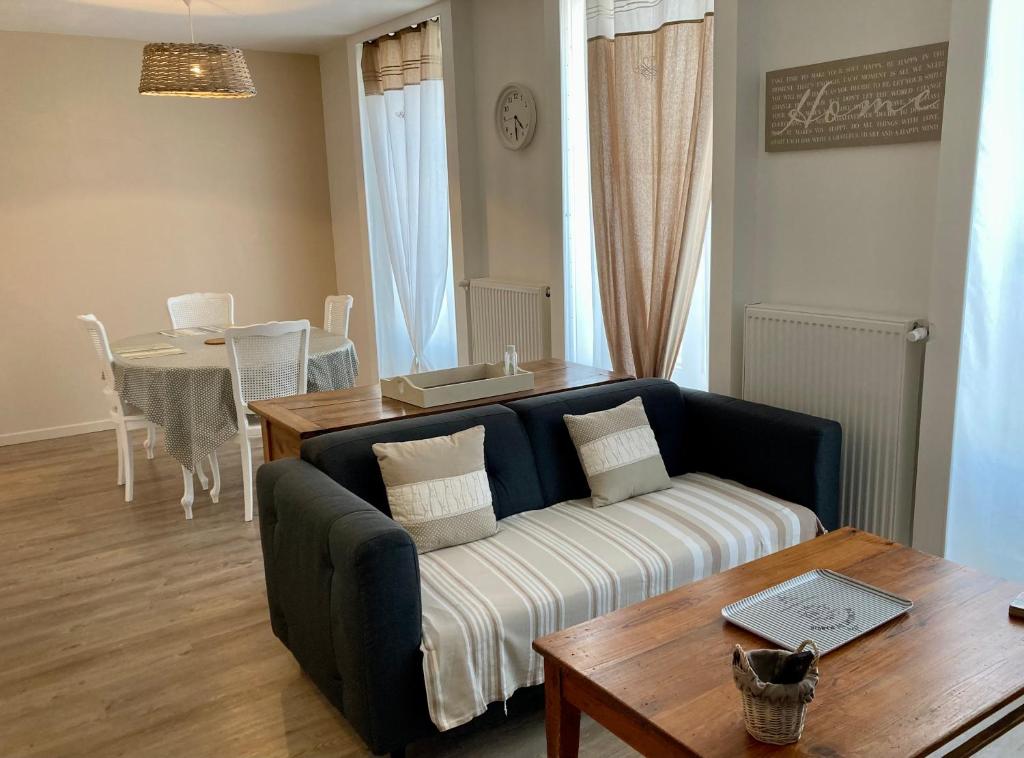 La maison Virginie appartements climatisés de 1 à 5 pers cosy hyper centre cour parking linge fibre proximité port lac canal piscine