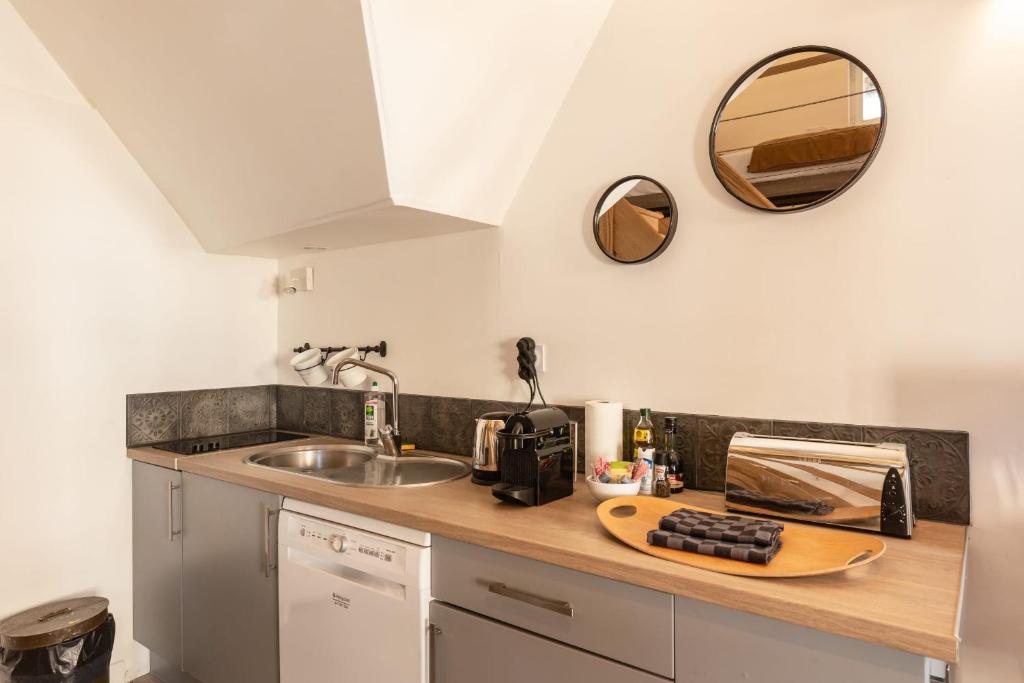 La Mezzanine d'Au Sans Pareil- Cosy appartement city center Honfleur