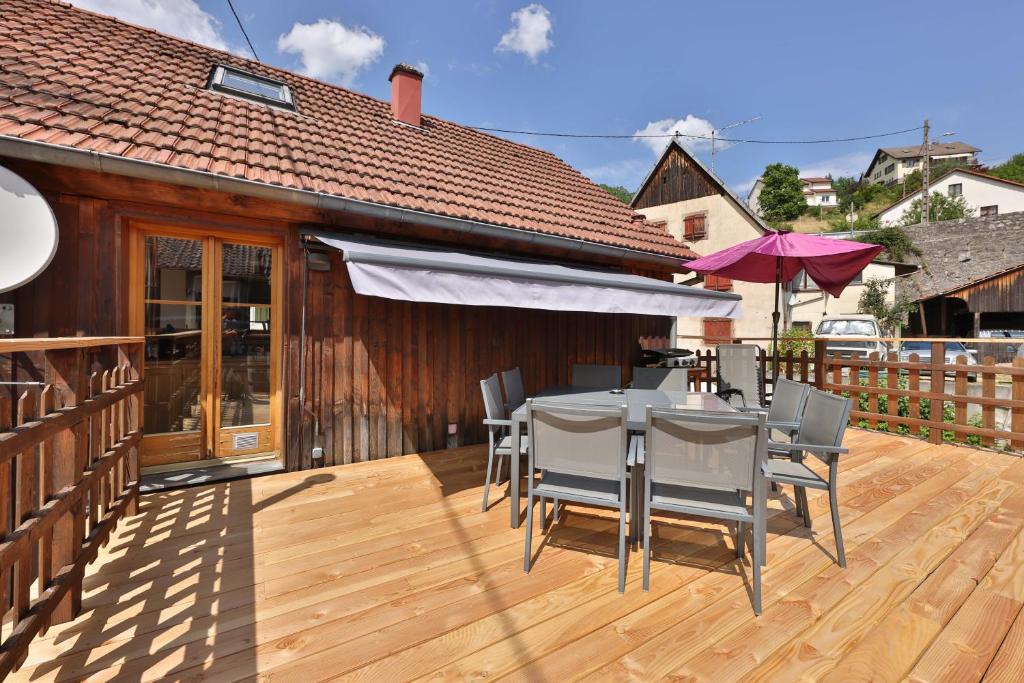 Le Chalet du Tanet spa sauna terrasse en Alsace