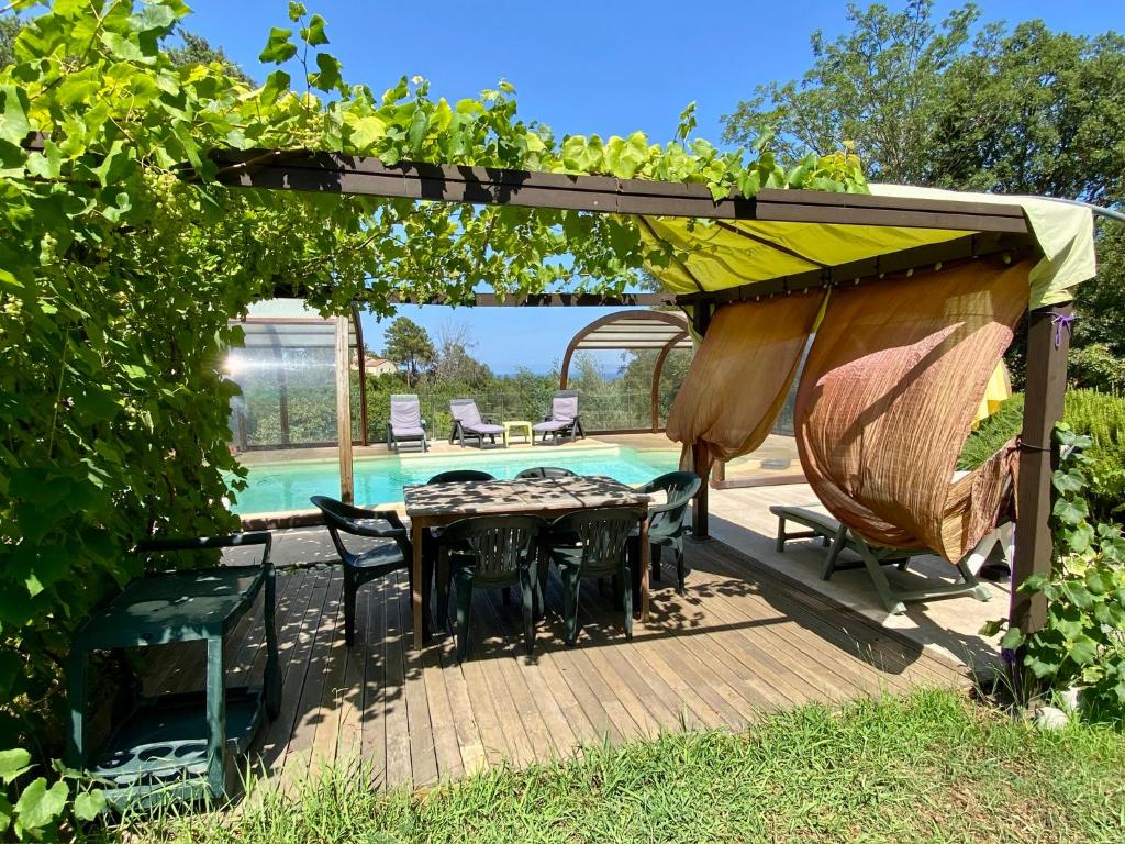 Maison au calme piscine mer au coeur de la nature U Nuciolu