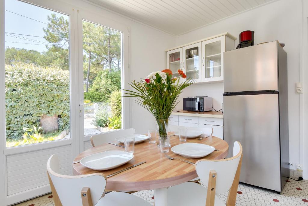 Maison pour 5 entre plage et forêt