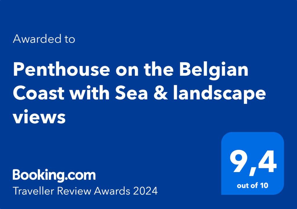 Penthouse on the Belgian Coast with Sea & landscape views