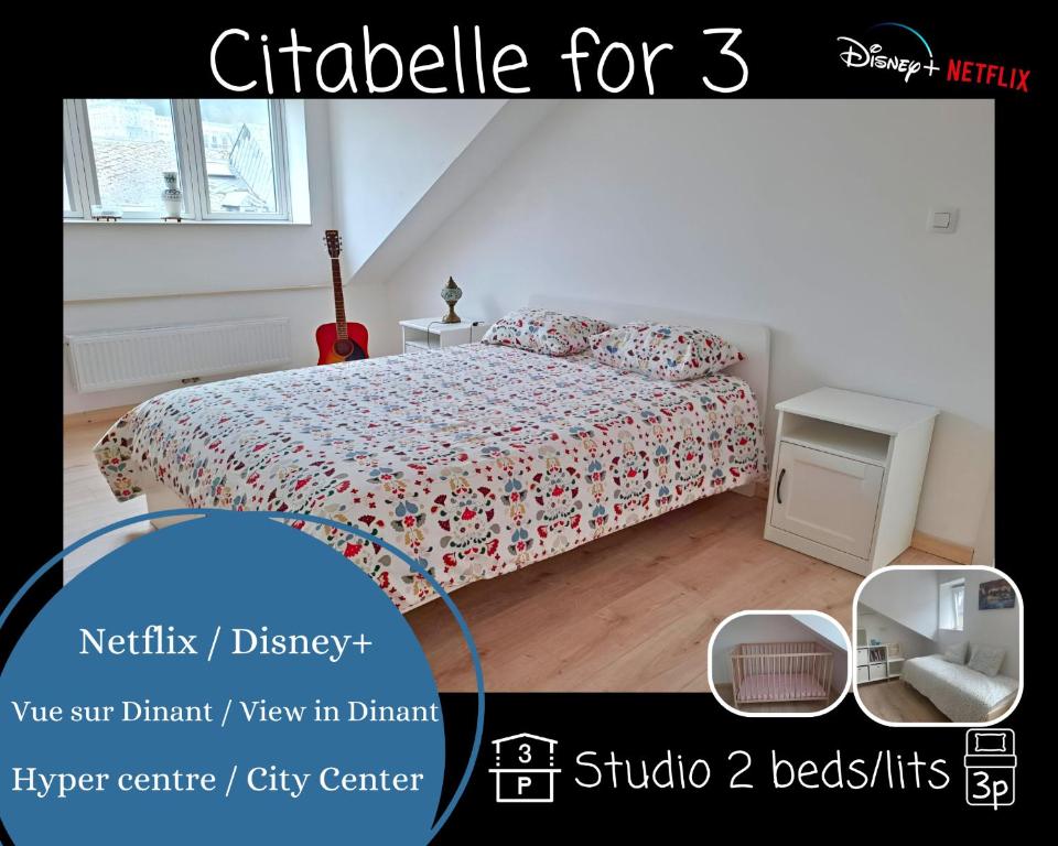 Ô Reflets - Citabelle for 3 - Studio 2 beds view "Citadelle"