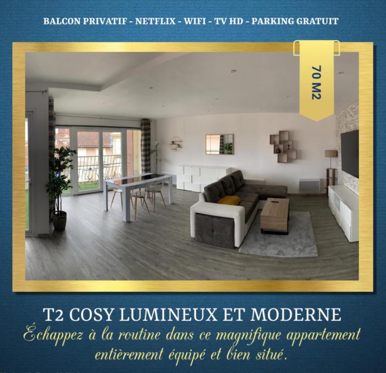 T2 Cosy - 70m2 au Coeur de ville
