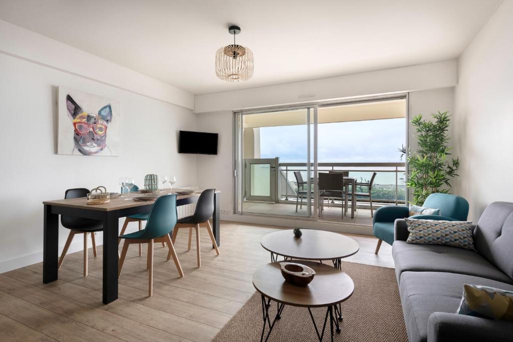 Vue mer - Balcon face à l'océan - Appart pour 4