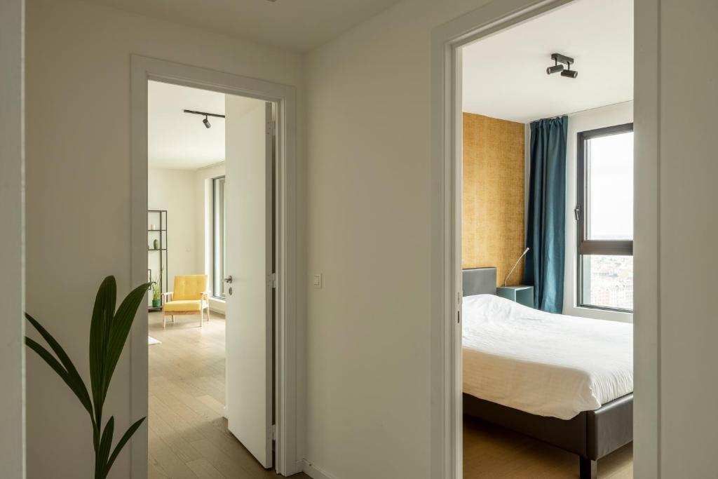 UNIEK appartement - mooiste en hoogste uitzicht op Antwerpen! - incl gratis parking