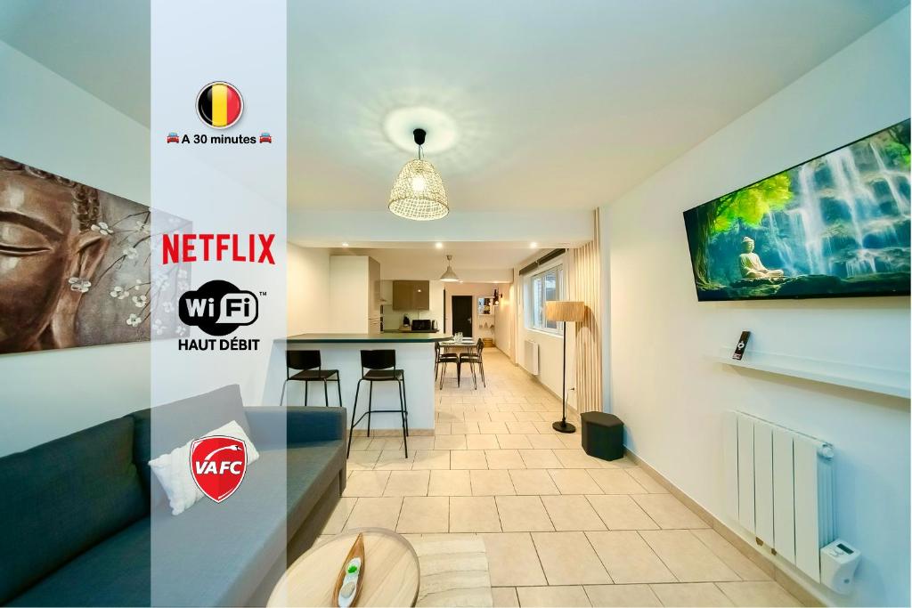 ValenStay - Logement Stade du Hainaut avec jardin