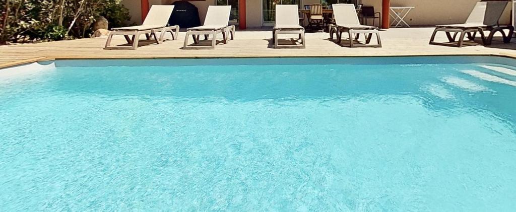 Villas CALA CORSA 4 Chambres Piscine privée chauffée - Internet Fibre - Entièrement Climatisée à Lecci de Porto-Vecchio Cala Rossa